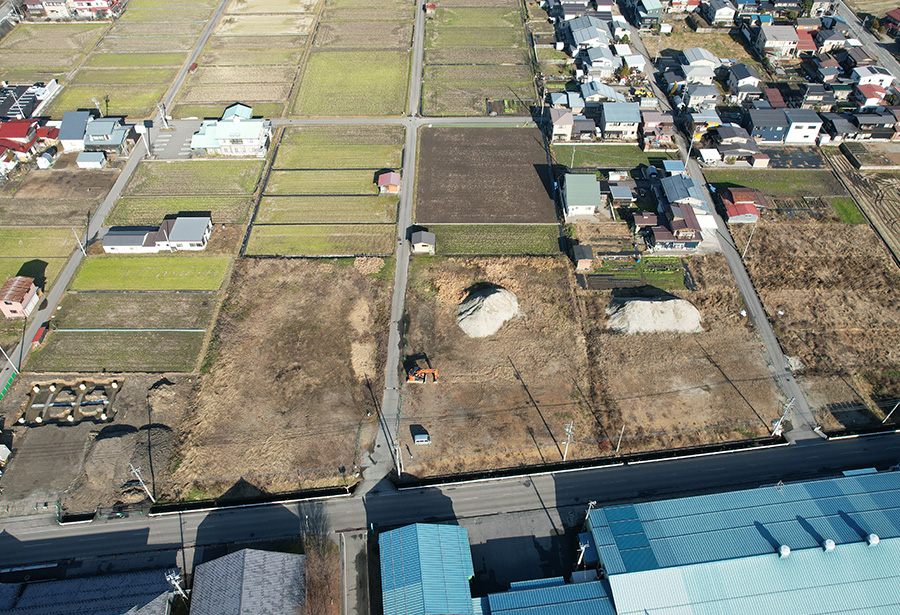 古川駅東開発（駐車場造成工事）