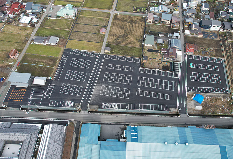 古川駅東開発（駐車場造成工事）